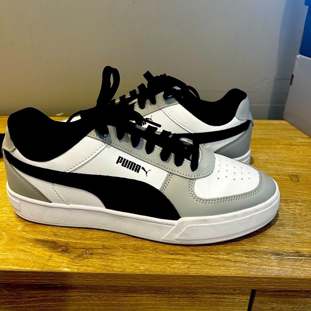 Puma Athletic Lifestyle Shoes Black Grey White